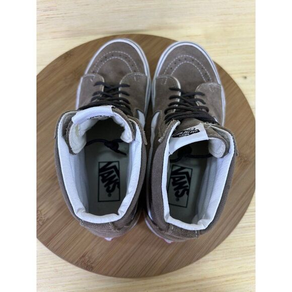 Vans Sk8 Hi Falcon White Leather Athletic Shoes Unisex Womens 8 - Picture 6 of 9